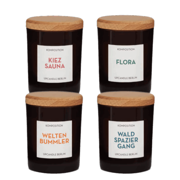 Geschenkset 4er Mini UpCandles – Duftkerzen Set – Bild 3