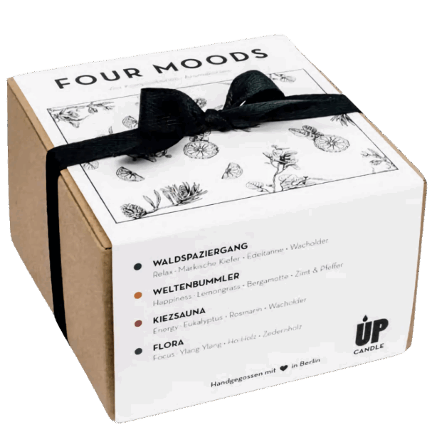Geschenkset 4er Mini UpCandles – Duftkerzen Set – Bild 2