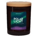 UpCandle Polarlicht Aromakerze mit Holzdocht und Holzdeckel
