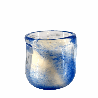 UpCandle x Friends Arpmakerze in Mundegblasenem Glas